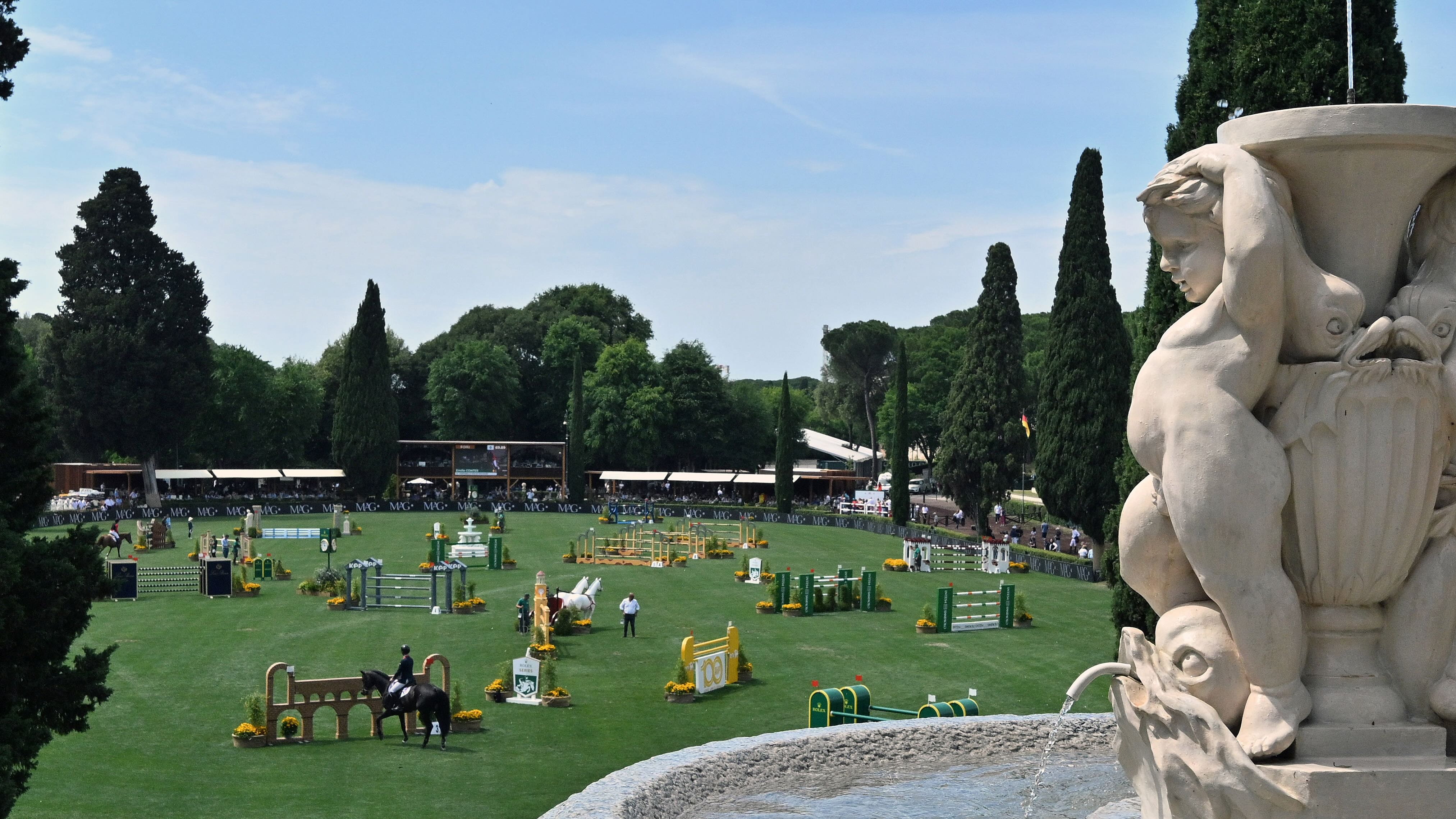 Domani grande attesa con il Rolex Gran Premio Roma e le bellezze di Villa Borghese in campo 
